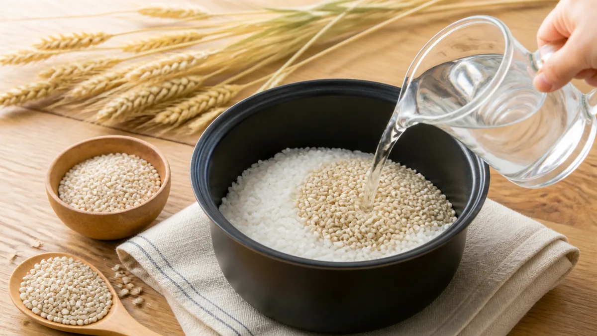 もち麦の水加減は「重さの2倍を足す」だけで決まるの解説画像