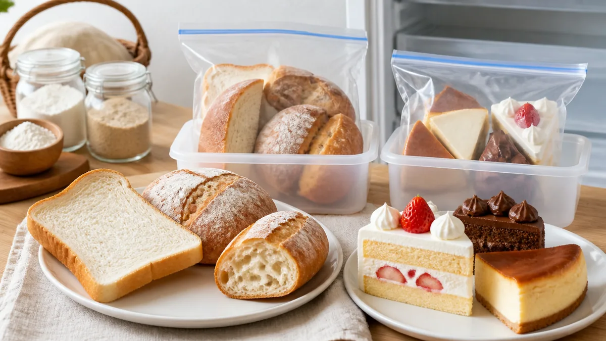 パンとケーキの冷凍、同じ「冷凍」でも別物として扱うの解説画像
