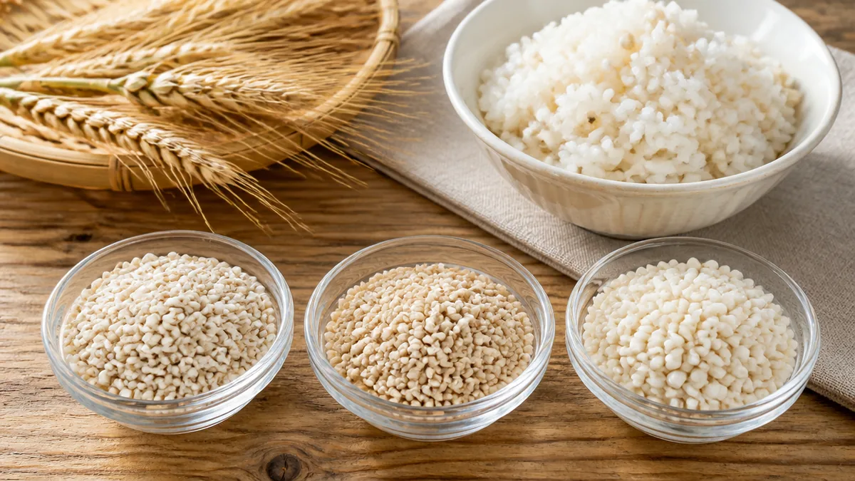 押麦・米粒麦・もち麦、買った麦で炊き方は変わるのかの解説画像