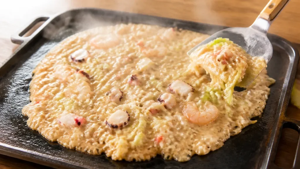たこ焼き粉でもんじゃは作れる｜粉30〜50gに水300ml、ソース量で決まる味の理屈のアイキャッチ画像