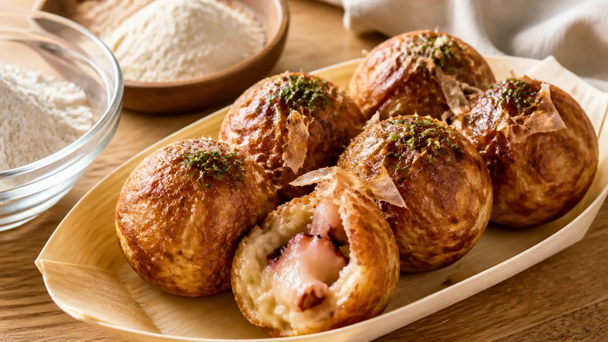 強力粉たこ焼きは「もちもち」に寄る｜まず仕上がりの違いを知るの解説画像