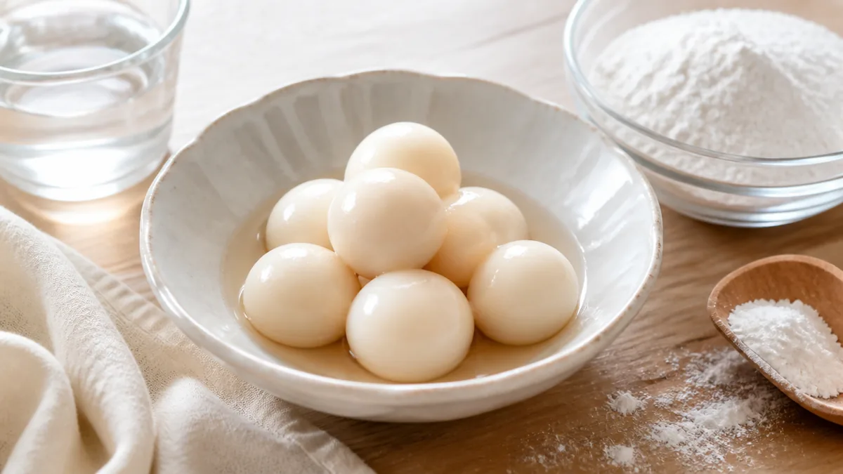 米粉団子のレシピは水を少しずつが鉄則|200〜400メッシュの細かさが決める食感のアイキャッチ画像