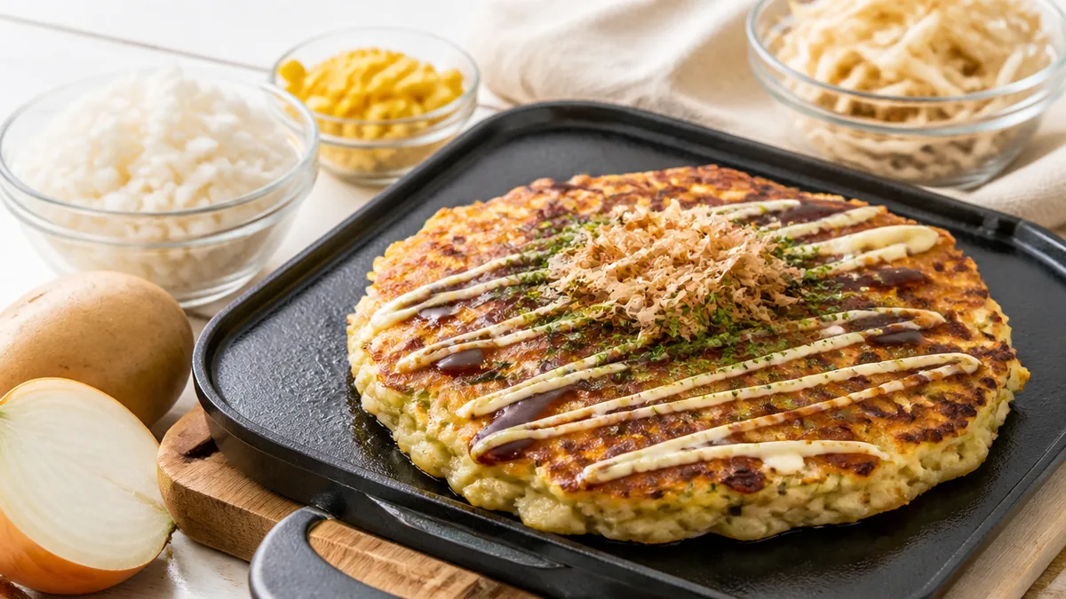 キャベツ無しお好み焼きは水分量で決まる|代わりになる7食材と生地の水の引き算のアイキャッチ画像