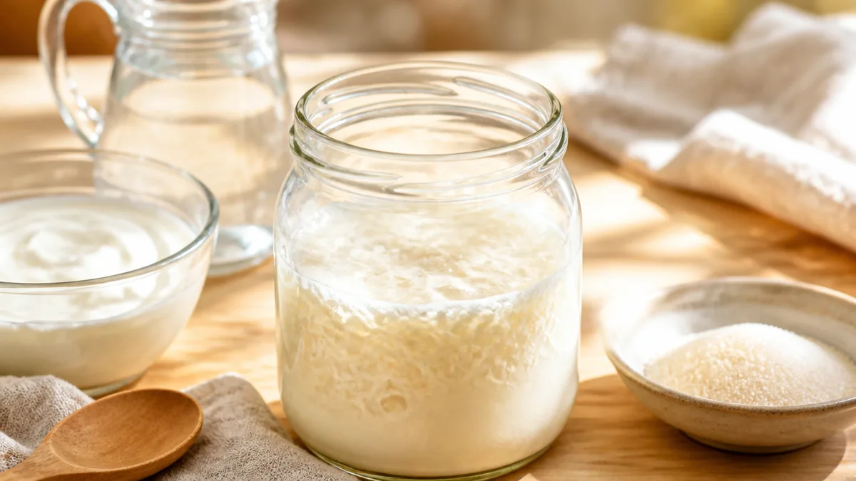 ヨーグルト酵母とは？乳酸菌と酵母が同じ瓶で暮らす発酵種の解説画像