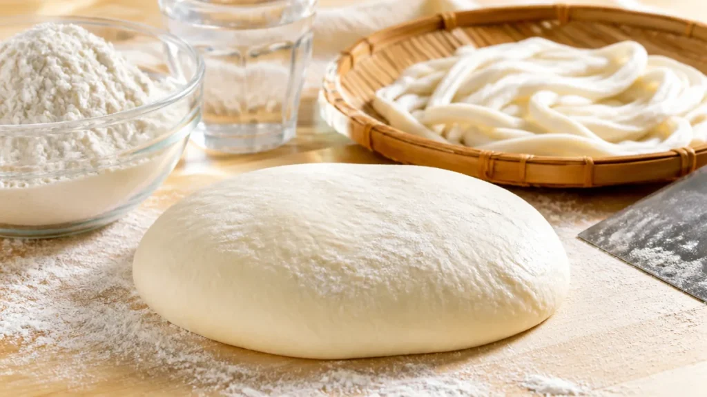 讃岐うどんの作り方は強力粉のみでOK｜加水率45～50%と足踏み10～15分の理屈のアイキャッチ画像