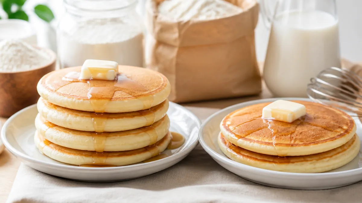 パンケーキとホットケーキの違いは定義上なし|厚みと甘さで呼び分ける理由とふくらむ理屈のアイキャッチ画像