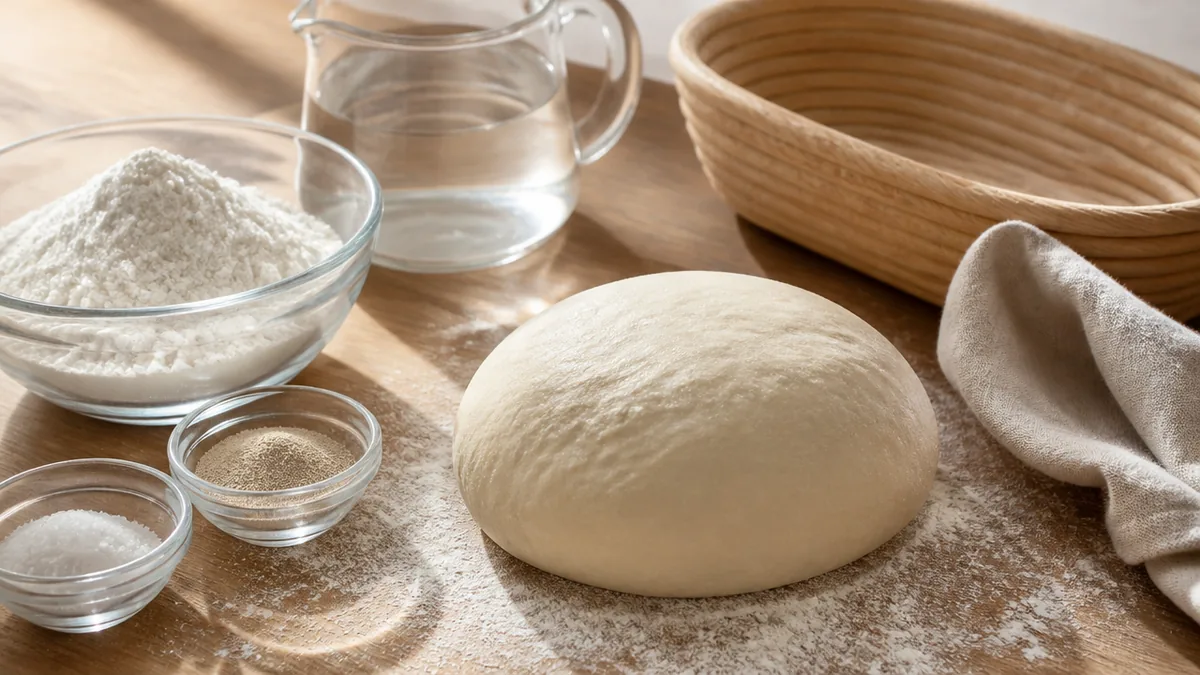 パンづくり 材料は4つが土台｜強力粉と塩1.7～2.0%で膨らみが決まる理屈のアイキャッチ画像